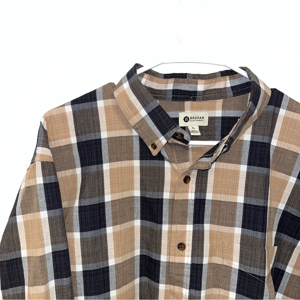 Haggar Clothing Long Sleeve Button Down Shirt